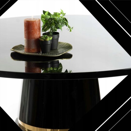 Okragly-stol-czarno-zloty-Bell-120-cm-polysk-Kod-producenta-BELLBLK